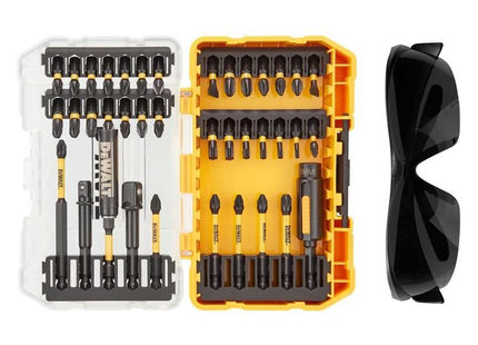 Dewalt Power Tools DT70740T FlexTorq Bit Set, 38 Piece + Safety Glasses DeWALT Power Tools - RockBottom Northampton