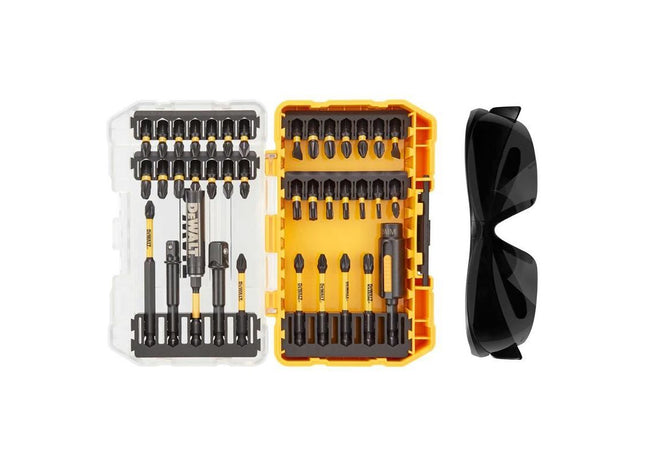 Dewalt Power Tools DT70740T FlexTorq Bit Set, 38 Piece + Safety Glasses DeWALT Power Tools - RockBottom Northampton