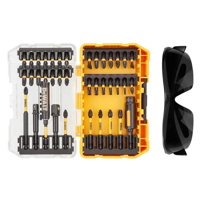Dewalt Power Tools DT70740T FlexTorq Bit Set, 38 Piece + Safety Glasses DeWALT Power Tools - RockBottom Northampton