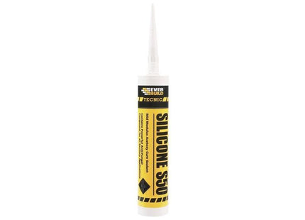 Everbuild Sika Tecnic Silicone S50 Translucent 310ml Everbuild Sika - RockBottom Northamptin