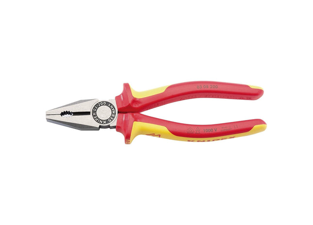 Draper Knipex 03 08 200UKSBE VDE Fully Insulated Combination Pliers, 200mm 31920 Draper - Town Tools 
