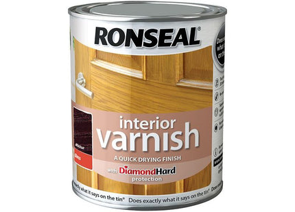 Ronseal Interior Varnish Quick Dry Gloss Walnut 750ml Ronseal - RockBottom Nothampton