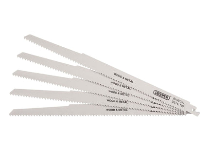 Draper Bi-metal Reciprocating Saw Blades for Multi-Purpose Cutting, 300mm, 6tpi Draper - Town Tools 