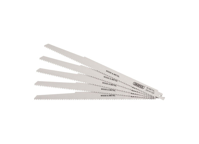 Draper Bi-metal Reciprocating Saw Blades for Multi-Purpose Cutting, 300mm, 6tpi Draper - Town Tools 