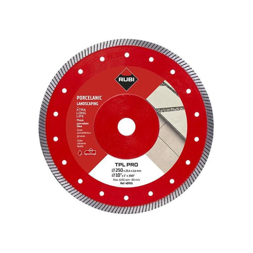 Rubi Tiling Tools TPL 250 EXT Pro Diamond Blade 250mm RUBI TILING TOOLS - RockBottom Nothampton