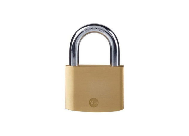 Yale Locks Brass Padlock 60mm Yale Locks - RockBottom Northampton