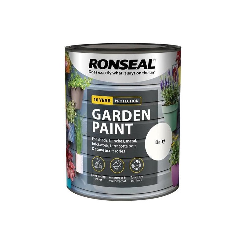 Ronseal Garden Paint Daisy 750ml Ronseal - RockBottom Nothampton