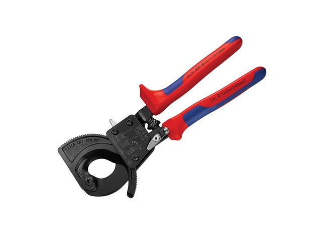 Knipex Ratchet Action Cable Shears Multi-Component Grip 250mm Knipex - RockBottom Northampton