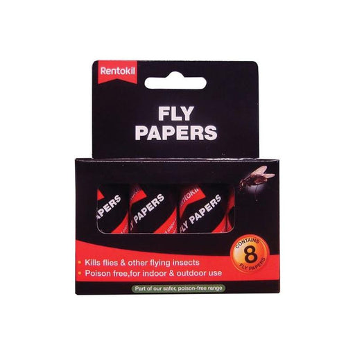 Rentokil Fly Papers (Pack 8) Rentokil - RockBottom Nothampton