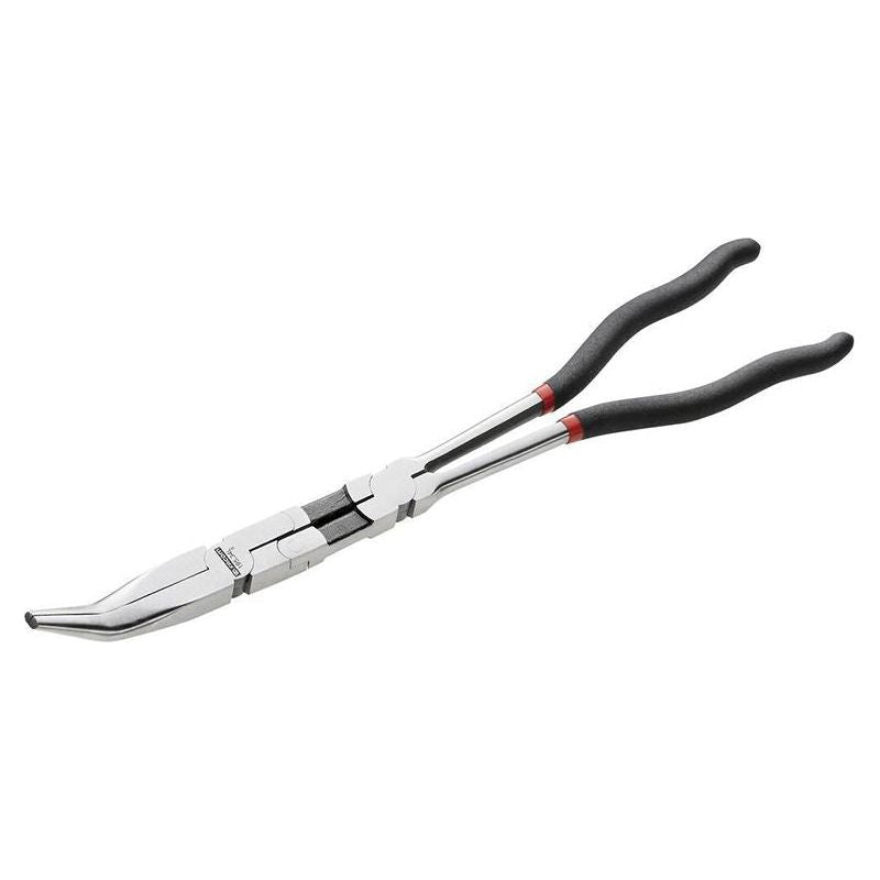Facom Double Jointed Extra Long Half-Round Nose Pliers 45° Angle 340mm Facom - RockBottom Northampton