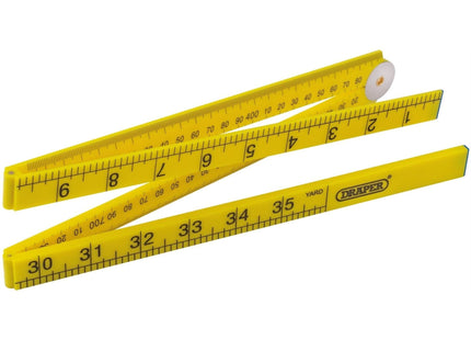 Draper Plastic Folding Rule, 1m 20700 Draper - Town Tools 