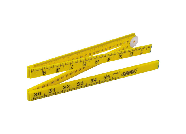 Draper Plastic Folding Rule, 1m 20700 Draper - Town Tools 