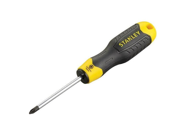 Stanley® Hand Tools Cushion Grip Screwdriver Pozidriv Tip PZ1 x 75mm STANLEY® Hand Tools - RockBottom Nothampton