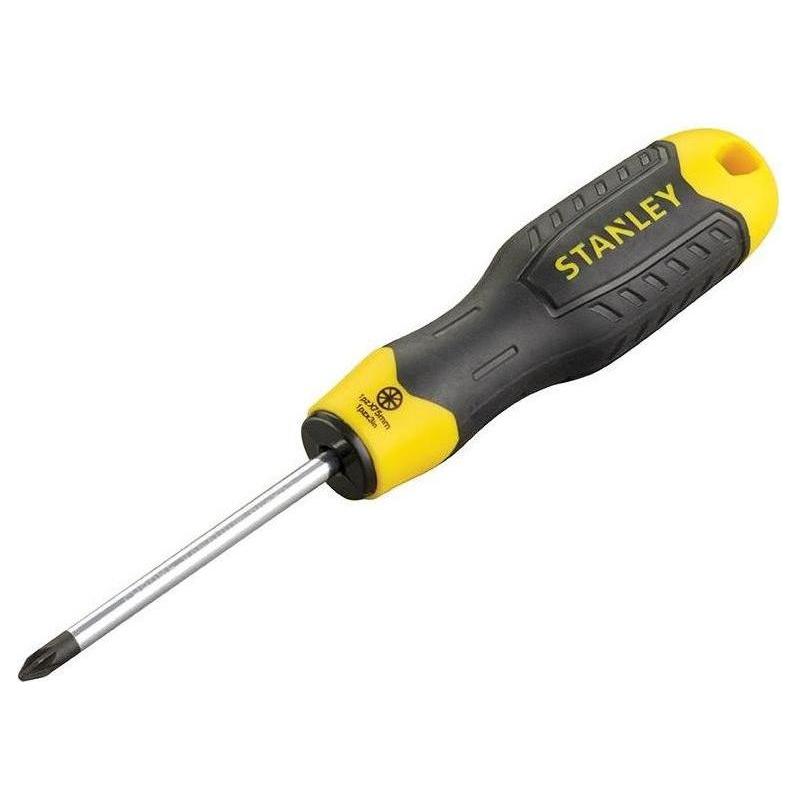 Stanley® Hand Tools Cushion Grip Screwdriver Pozidriv Tip PZ1 x 75mm STANLEY® Hand Tools - RockBottom Nothampton