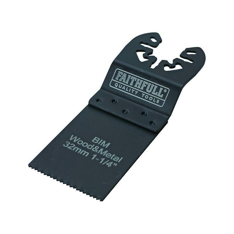 Faithfull Bi-Metal Flush Cut Wood/Metal Blade 32mm Faithfull - RockBottom Northampton