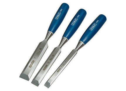 Stanley® Hand Tools 5002 Bevel Edge Chisel Set, 3 Piece STANLEY® Hand Tools - RockBottom Nothampton