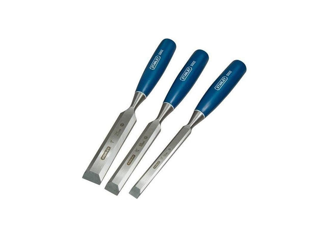 Stanley® Hand Tools 5002 Bevel Edge Chisel Set, 3 Piece STANLEY® Hand Tools - RockBottom Nothampton