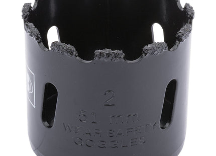 Draper Tungsten Carbide Grit Hole Saw, 51mm 34943 Draper - Town Tools 