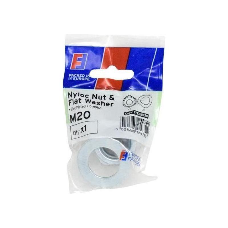 Forgefix Nyloc Nut & Washer M20 ForgePack 1 ForgeFix - RockBottom Northampton