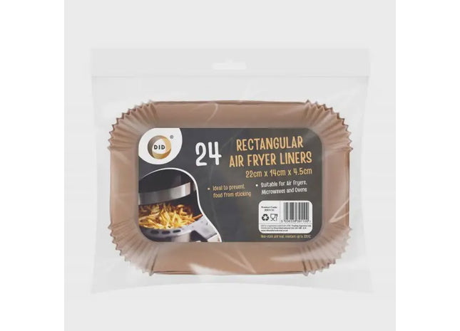 24pc 22CM X 14CM X 4.5CM air fryer liners