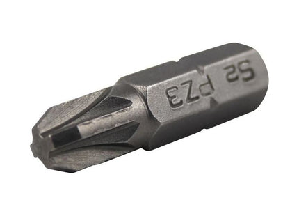 Faithfull Pozi S2 Grade Steel Screwdriver Bits PZ3 x 25mm (Pack 3) Faithfull - RockBottom Northampton