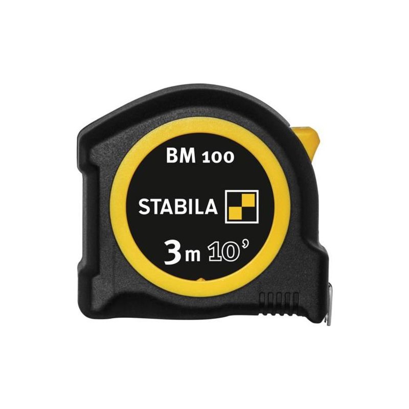 Stabila BM 100 Compact Pocket Tape 3m/10ft (Width 19mm) Stabila - RockBottom Nothampton
