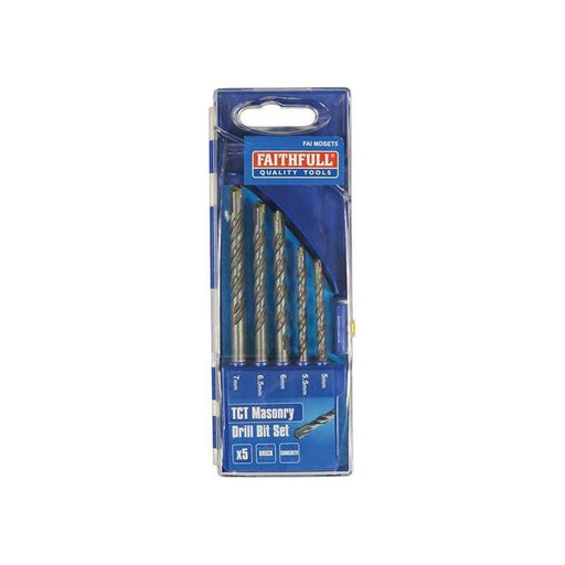 Faithfull Standard Masonry Drill Set, 5 Piece Faithfull - RockBottom Northampton