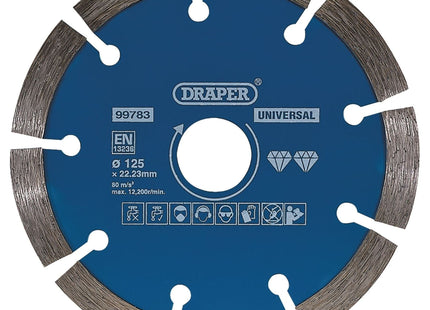 Draper Segmented Diamond Blade, 125mm 99783 Draper - Town Tools 