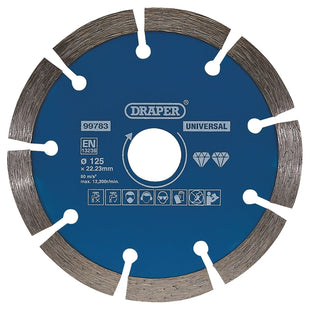 Draper Segmented Diamond Blade, 125mm 99783 Draper - Town Tools 