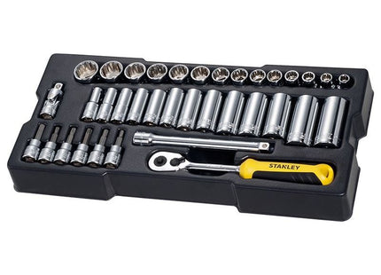 Stanley® Hand Tools 3/8in Drive Metric Socket Module 36 Piece STANLEY® Hand Tools - RockBottom Nothampton