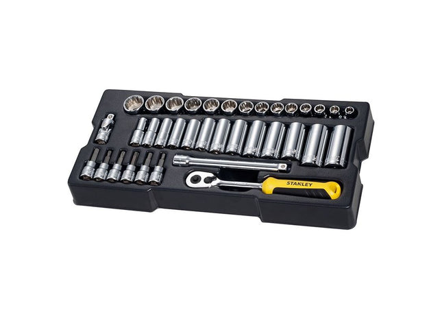 Stanley® Hand Tools 3/8in Drive Metric Socket Module 36 Piece STANLEY® Hand Tools - RockBottom Nothampton