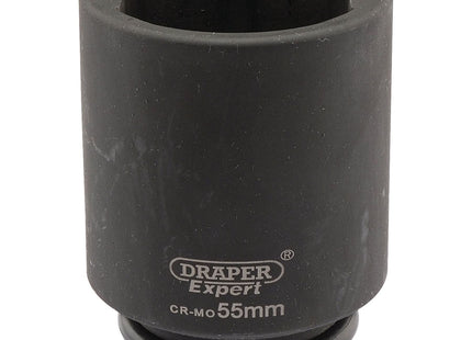 Draper Expert HI-TORQ 6 Point Deep Impact Socket, 3/4" Sq. Dr., 55mm Draper - Town Tools 