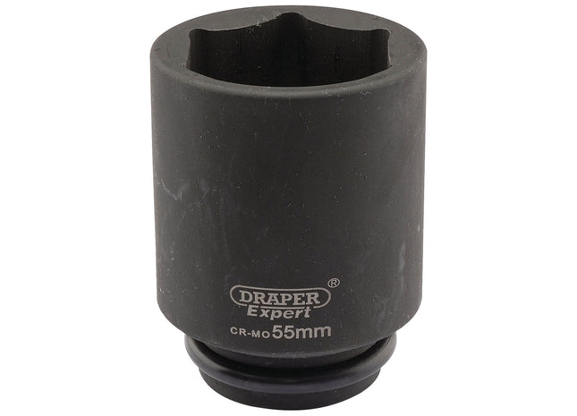 Draper Expert HI-TORQ 6 Point Deep Impact Socket, 3/4" Sq. Dr., 55mm Draper - Town Tools 