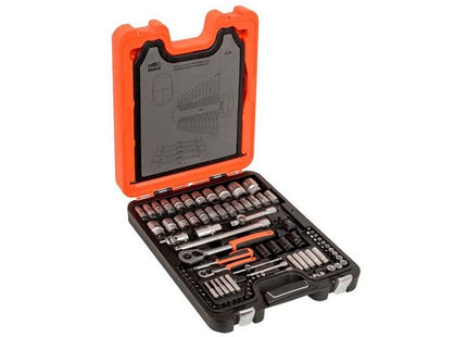 Bahco S106 1/4in &1/2in DriveSocket & Spanner Set, 106 Piece Bahco - RockBottom Northampton