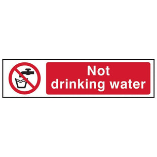 Scan Not Drinking Water - PVC Sign 200 x 50mm Scan - RockBottom Nothampton