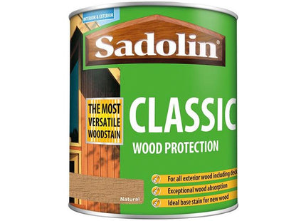 Sadolin Classic Wood Protection Natural 1 litre Sadolin - RockBottom Nothampton