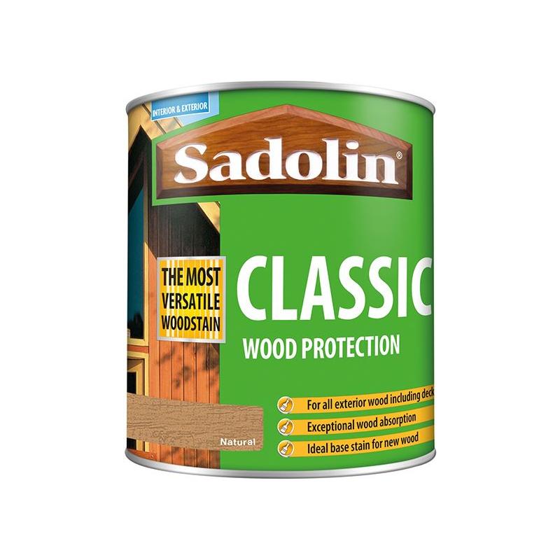 Sadolin Classic Wood Protection Natural 1 litre Sadolin - RockBottom Nothampton