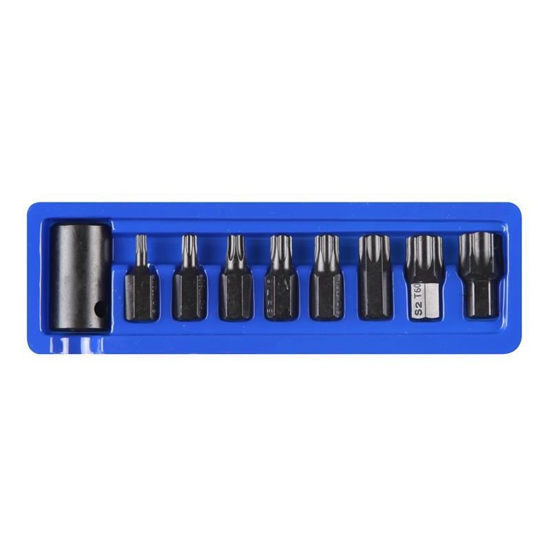 Bluespot Tools 1/2in Impact TORX Bit Set, 9 Piece BlueSpot Tools - RockBottom Northampton