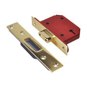 Union StrongBOLT 2103S 3 Lever Mortice Deadlock Polished Brass 81mm 3in Visi UNION - RockBottom Northampton