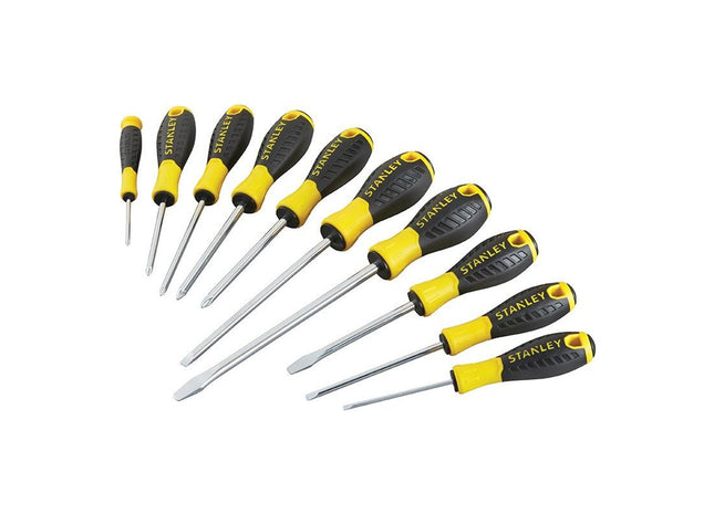 Stanley® Hand Tools 0-60-211 Essential Screwdriver Set, 10 Piece STANLEY® Hand Tools - RockBottom Nothampton