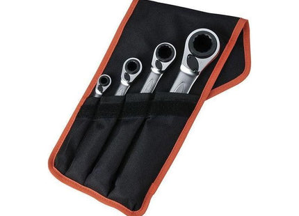 Bahco S4RM Series Reversible Ratchet Spanner Set, 4 Piece Bahco - RockBottom Northampton