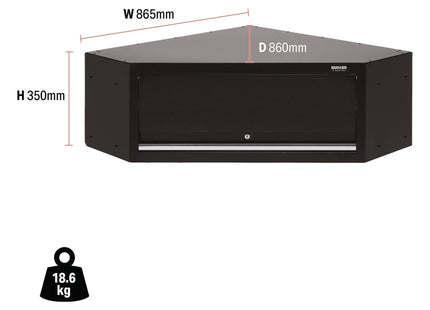 Draper BUNKER Modular Corner Wall Cabinet, 865mm 33201 Draper - Town Tools 