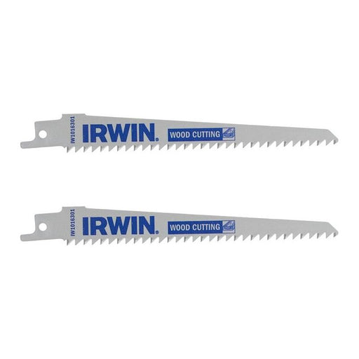 Irwin® Sabre Saw Blade Wood/PVC Cutting 152mm Pack of 2 IRWIN® - RockBottom Northampton