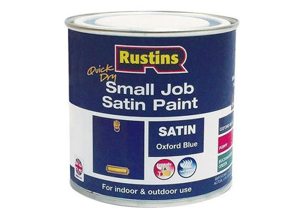 Rustins Quick Dry Small Job Gloss Paint Oxford Blue 250ml Rustins - RockBottom Nothampton