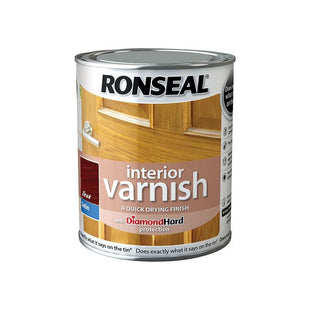 Ronseal Interior Varnish Quick Dry Satin Teak 250ml Ronseal - RockBottom Nothampton