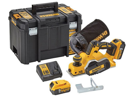 Dewalt Power Tools DCP580P2 XR Brushless Planer 18V 2 x 5.0Ah Li-ion DeWALT Power Tools - RockBottom Northampton