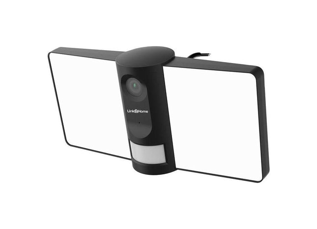 Link2Home Outdoor Smart Floodlight Camera 2K 4MP Black Link2Home - RockBottom Northampton