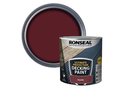 Ronseal Ultimate Protection Decking Paint Bramble 2.5 litre Ronseal - RockBottom Nothampton