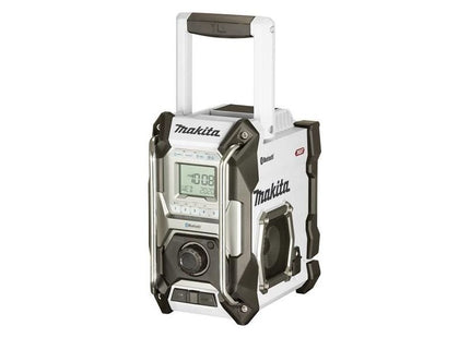 Makita MR002GZ01 Bluetooth® Job Site Radio White 240V & Li-ion Bare Unit Makita - RockBottom Northampton 