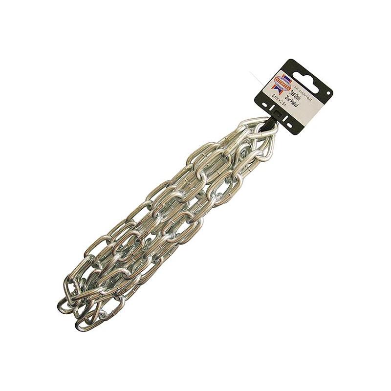 Faithfull Zinc Plated Chain 6mm x 2.5m - Max. Load 250kg Faithfull - RockBottom Northampton